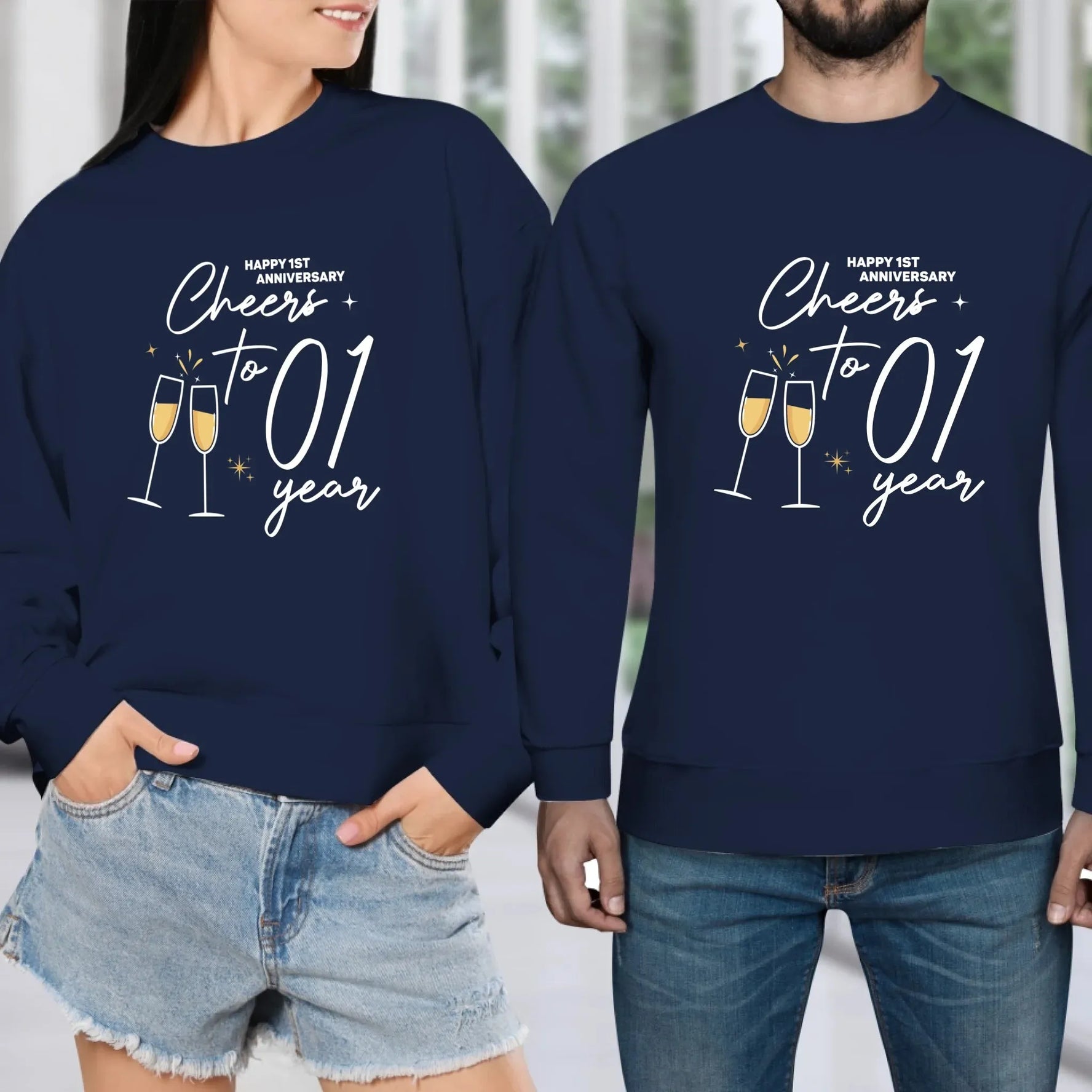 Cheers To Those Years- Personalized Gifts For Couples - Unisex Sweater