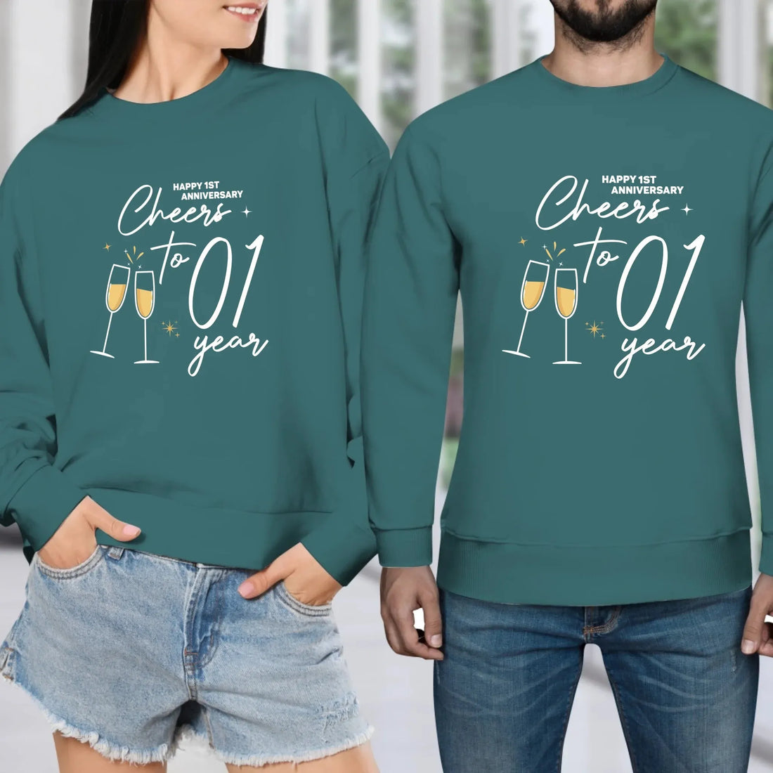 Cheers To Those Years- Personalized Gifts For Couples - Unisex Sweater