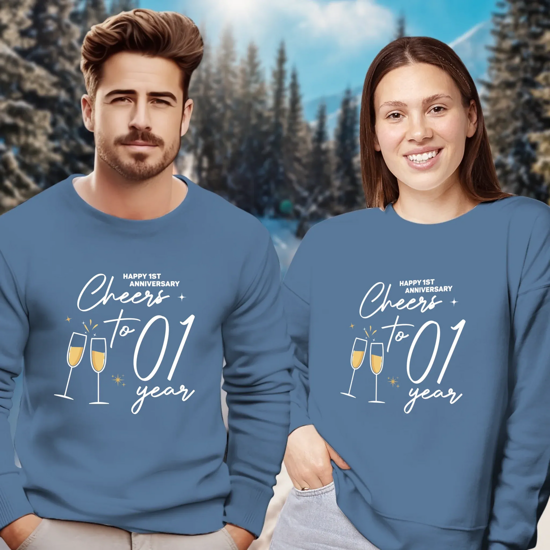 Cheers To Those Years- Personalized Gifts For Couples - Unisex Sweater