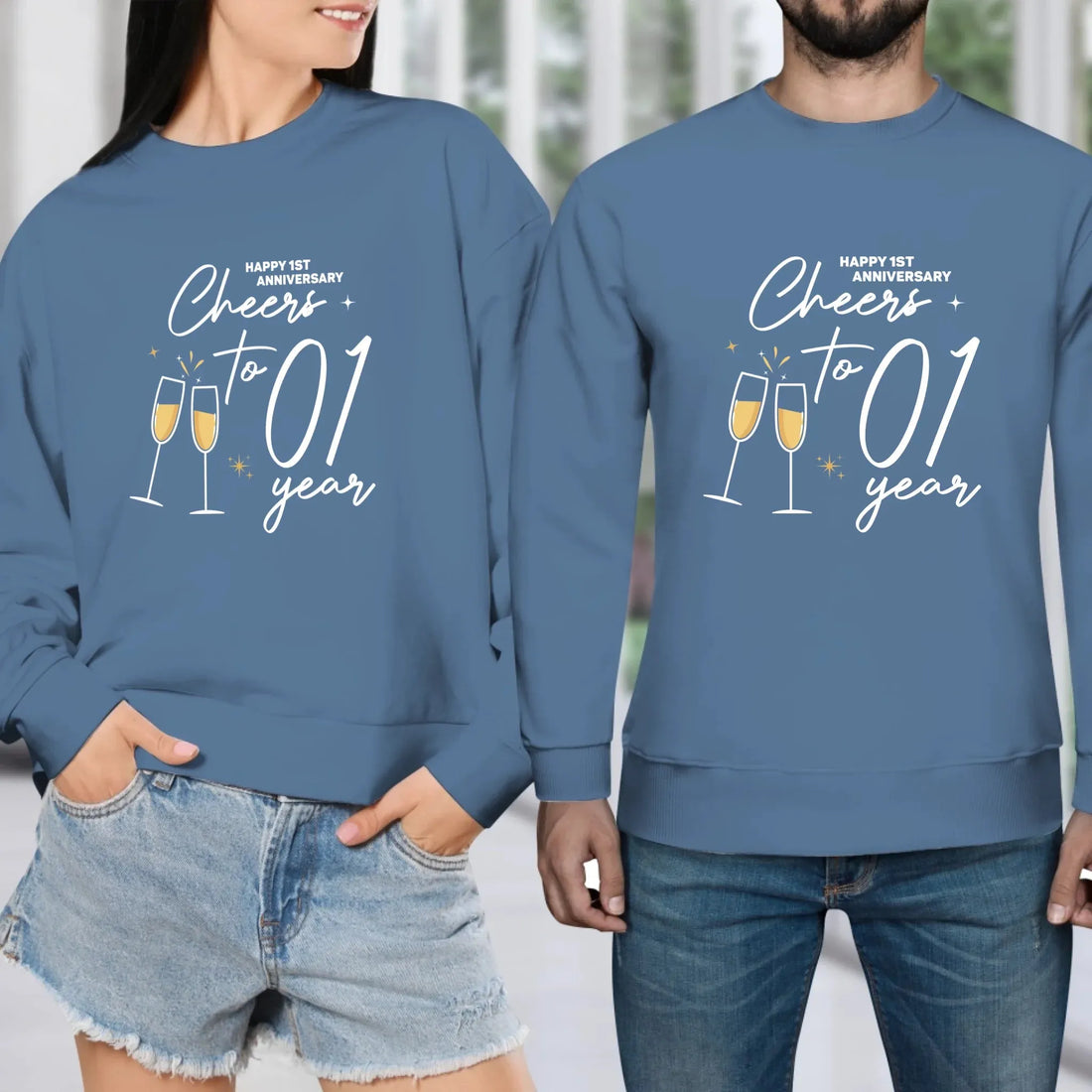 Cheers To Those Years- Personalized Gifts For Couples - Unisex Sweater