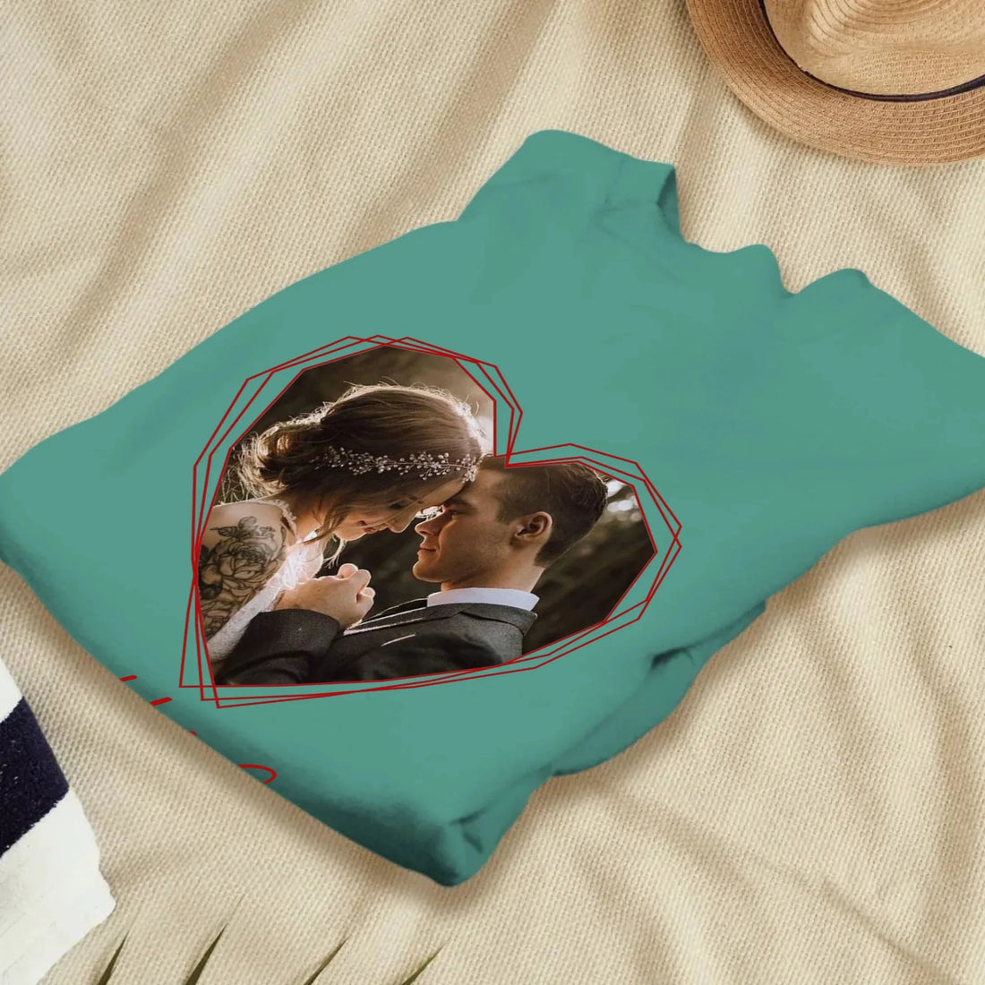 Heart Frame Of Love - Personalized Gifts For Couples - Unisex Sweater