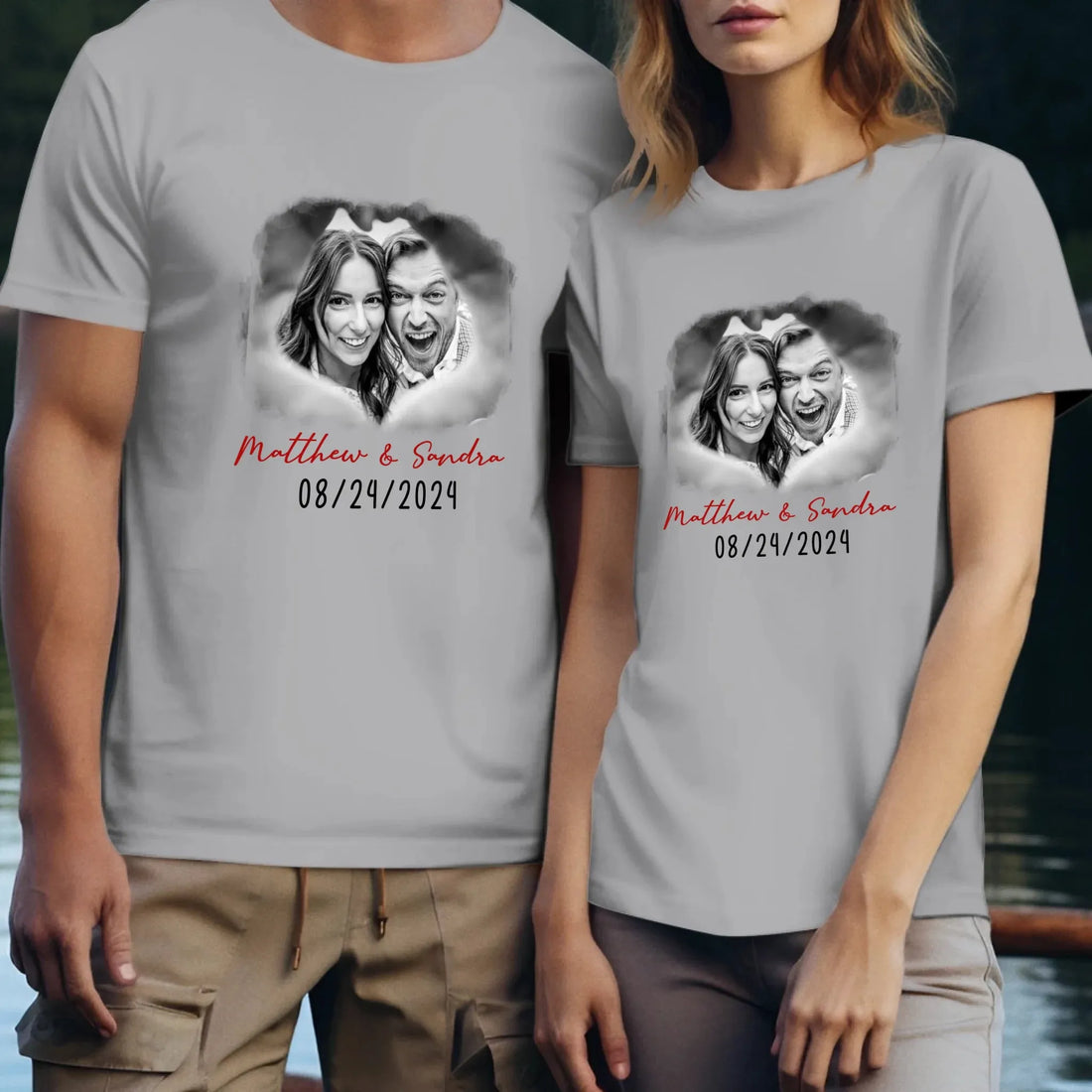 Cloud Frame Of Love - Personalized Gifts For Couples - Unisex T-Shirt