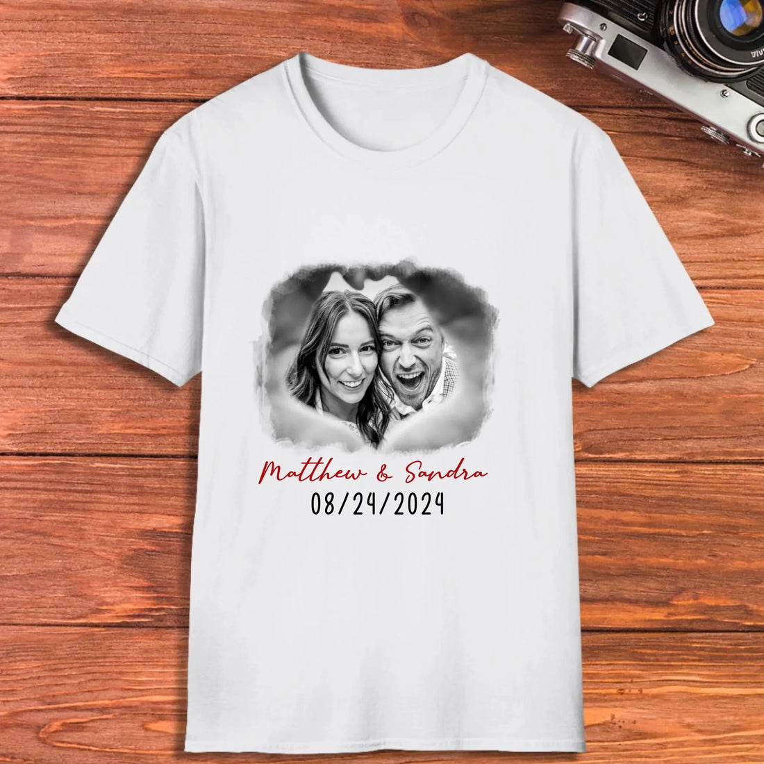 Cloud Frame Of Love - Personalized Gifts For Couples - Unisex T-Shirt