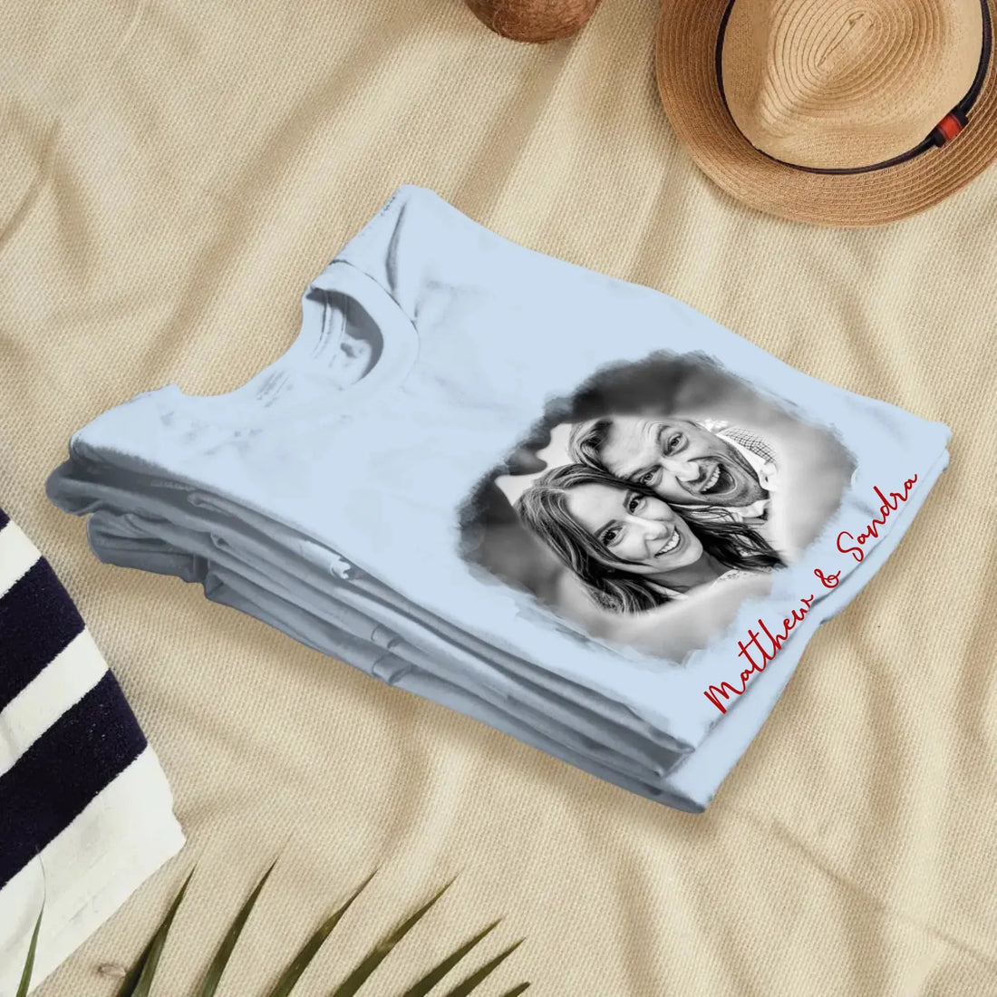 Cloud Frame Of Love - Personalized Gifts For Couples - Unisex T-Shirt