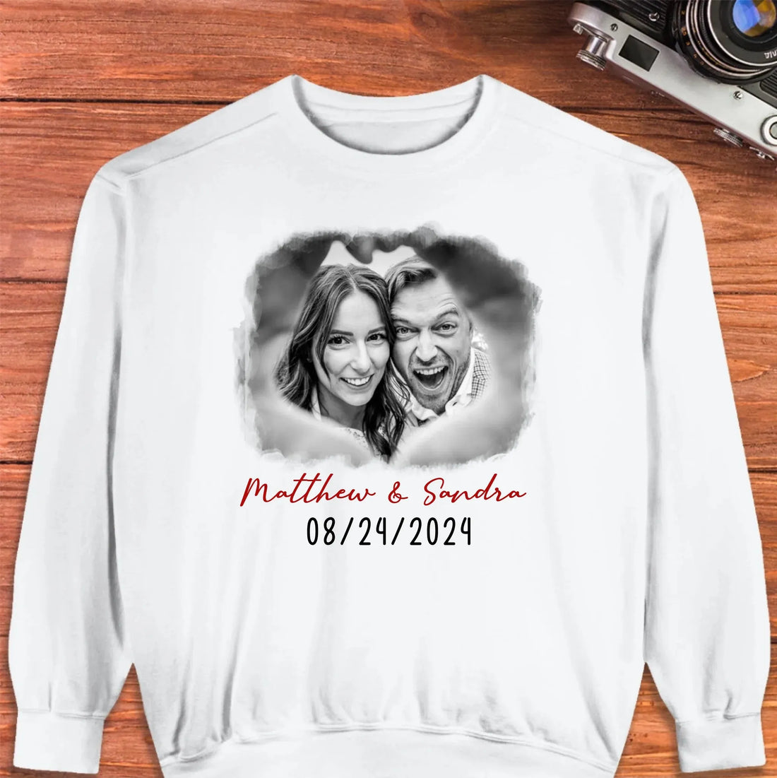 Cloud Frame Of Love - Personalized Gifts For Couples - Unisex Sweater