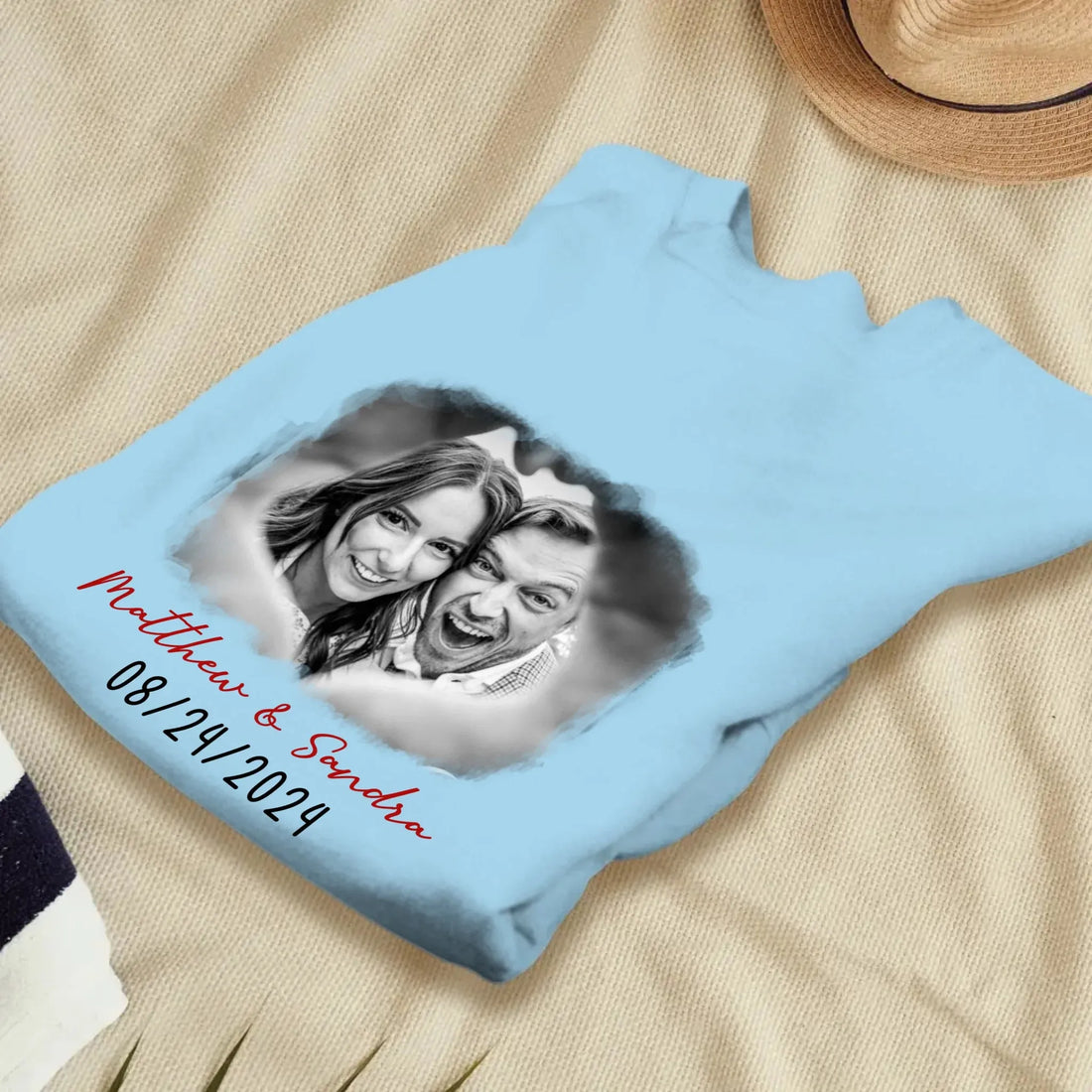 Cloud Frame Of Love - Personalized Gifts For Couples - Unisex Sweater