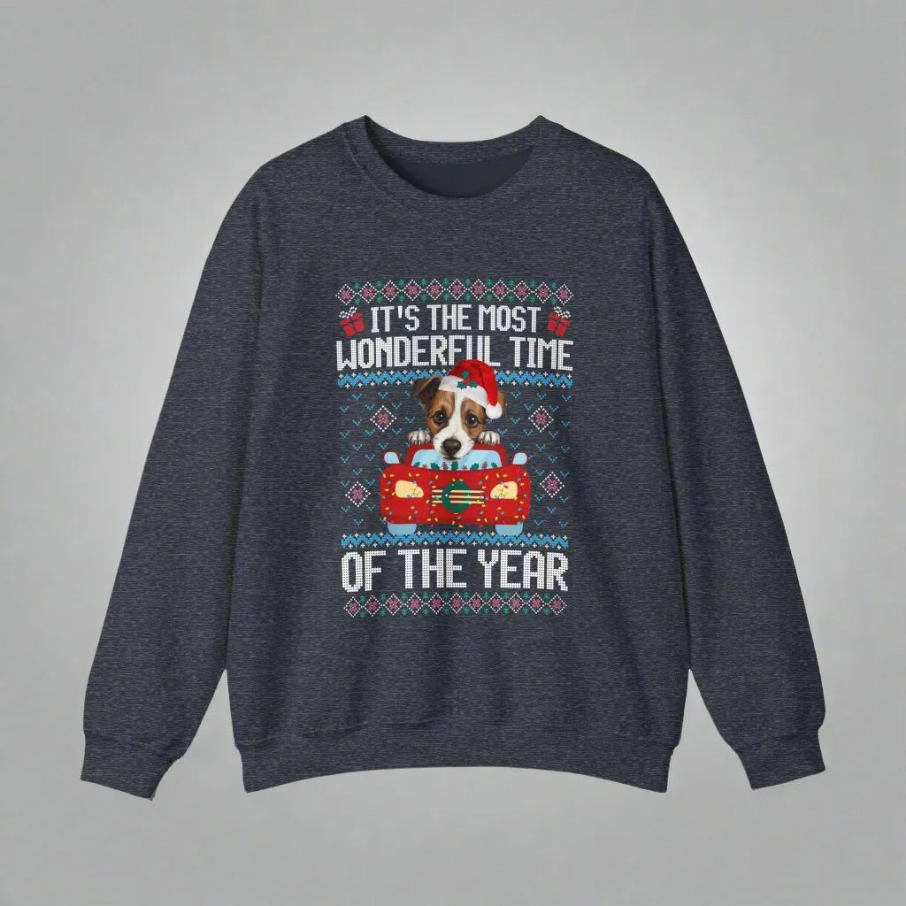 Jack Russel Dog It's The Most Wonderful Time Of The Year Unisex  Sweater