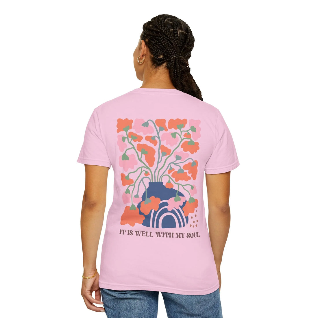 It Is Well With My Soul 2 Sides, Unisex Garment-Dyed T-shirt