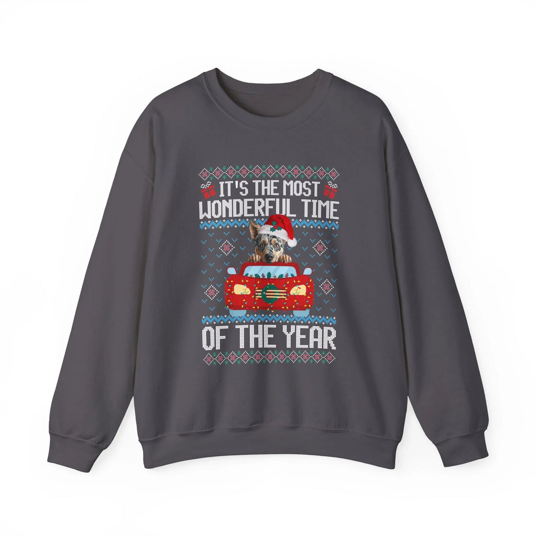 Blue Heeler Dog It's The Most Wonderful Time Of The Year Unisex  Sweater