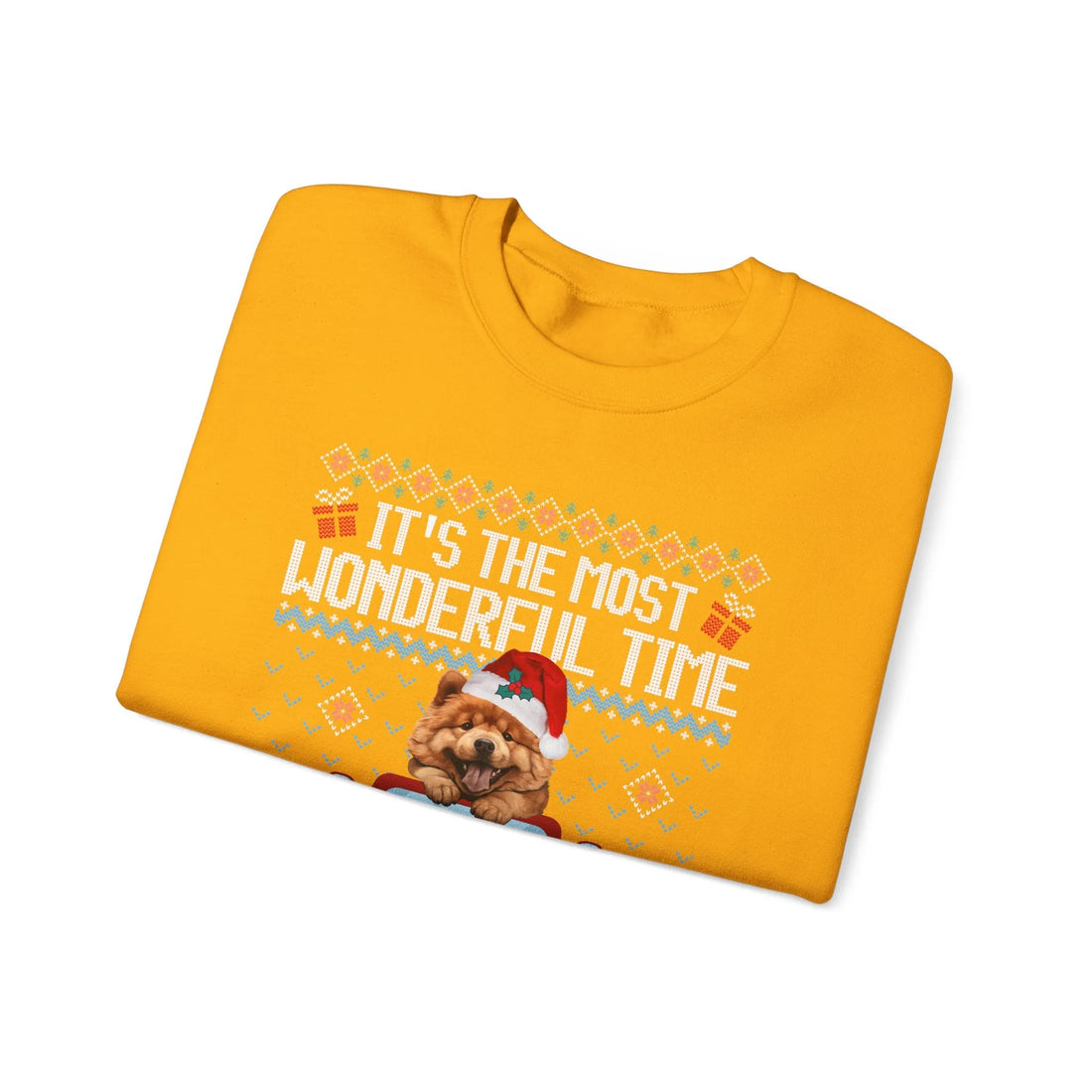 Chow Chow Dog It's The Most Wonderful Time Of The Year Unisex  Sweater