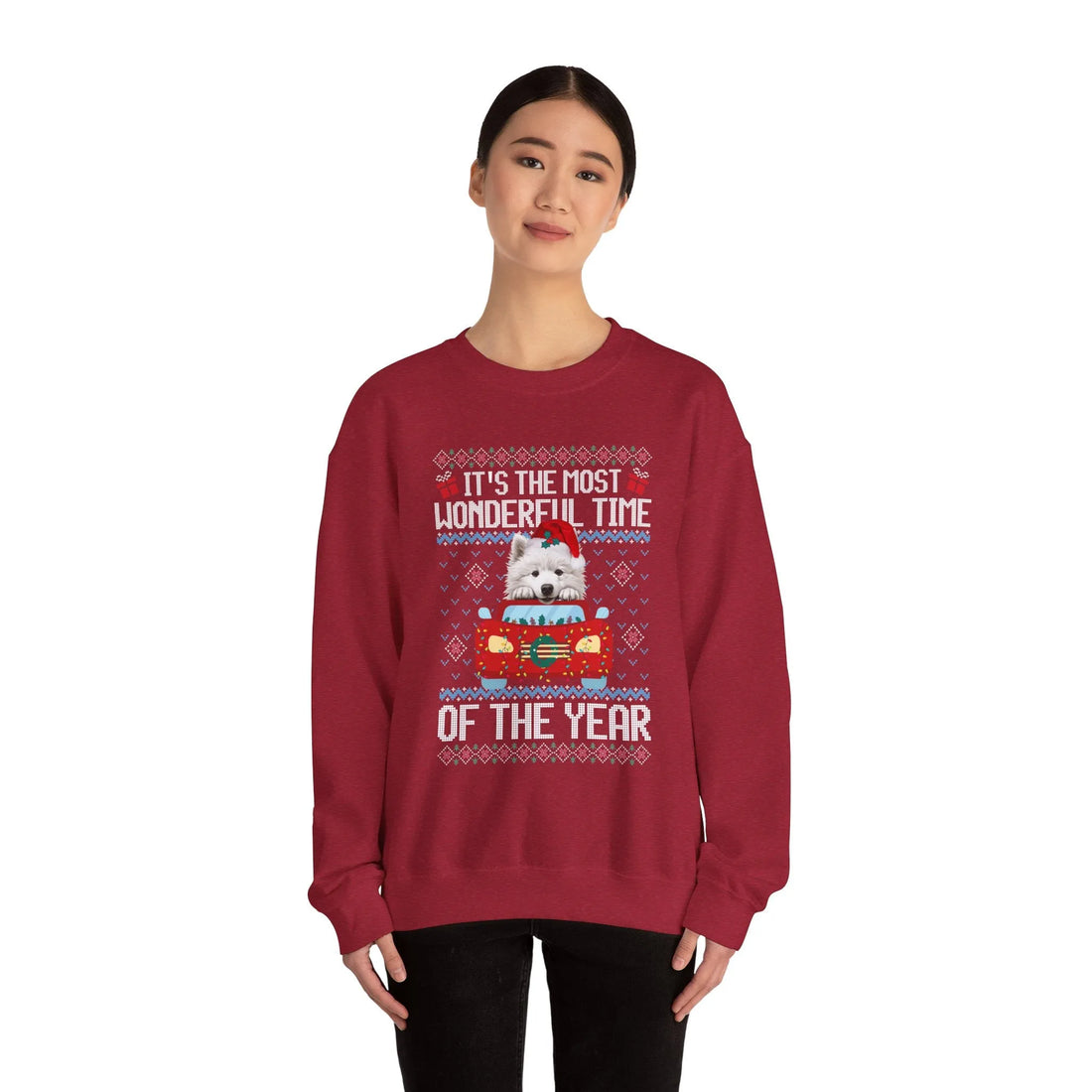 Samoyed Dog It's The Most Wonderful Time Of The Year Unisex  Sweater