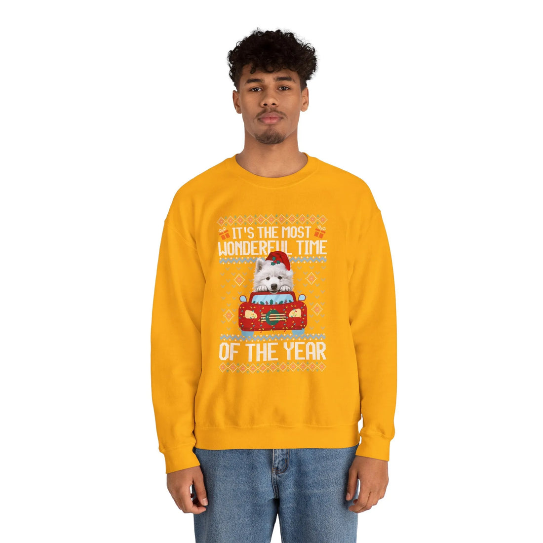 Samoyed Dog It's The Most Wonderful Time Of The Year Unisex  Sweater