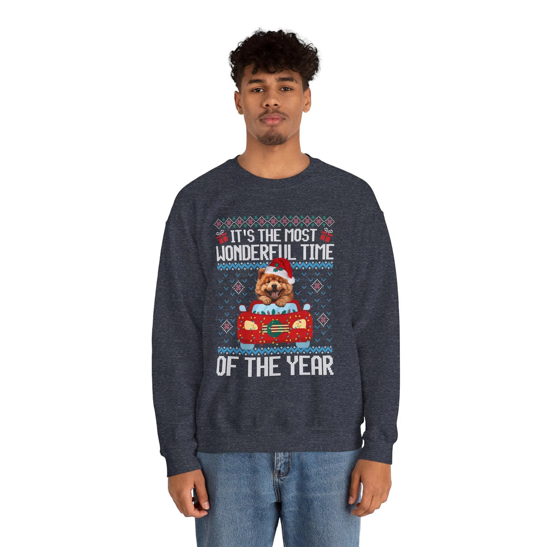 Chow Chow Dog It's The Most Wonderful Time Of The Year Unisex  Sweater