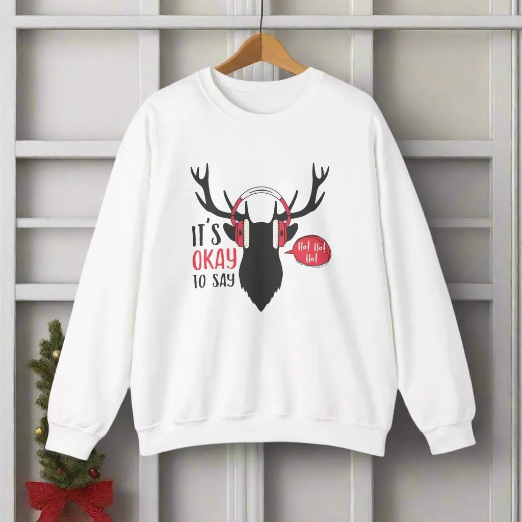 It's Okay To Say Ho! Ho! Ho! Unisex Sweater