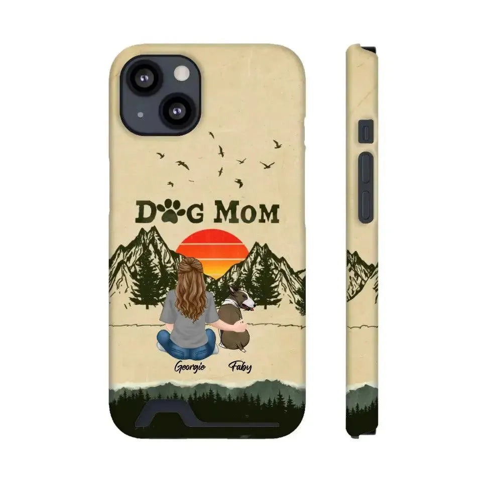 A Girl And Her Dogs Unbreakable Bond - Custom Name - Personalized Gifts for Dog Lovers - iPhone Tough Phone Case from PrintKOK costs $ 36.99