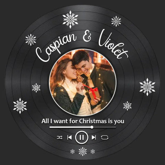 All I Want For Christmas - Custom Photo - Personalized Gifts For Couples - Ceramic Ornament from PrintKOK costs $ 23.99