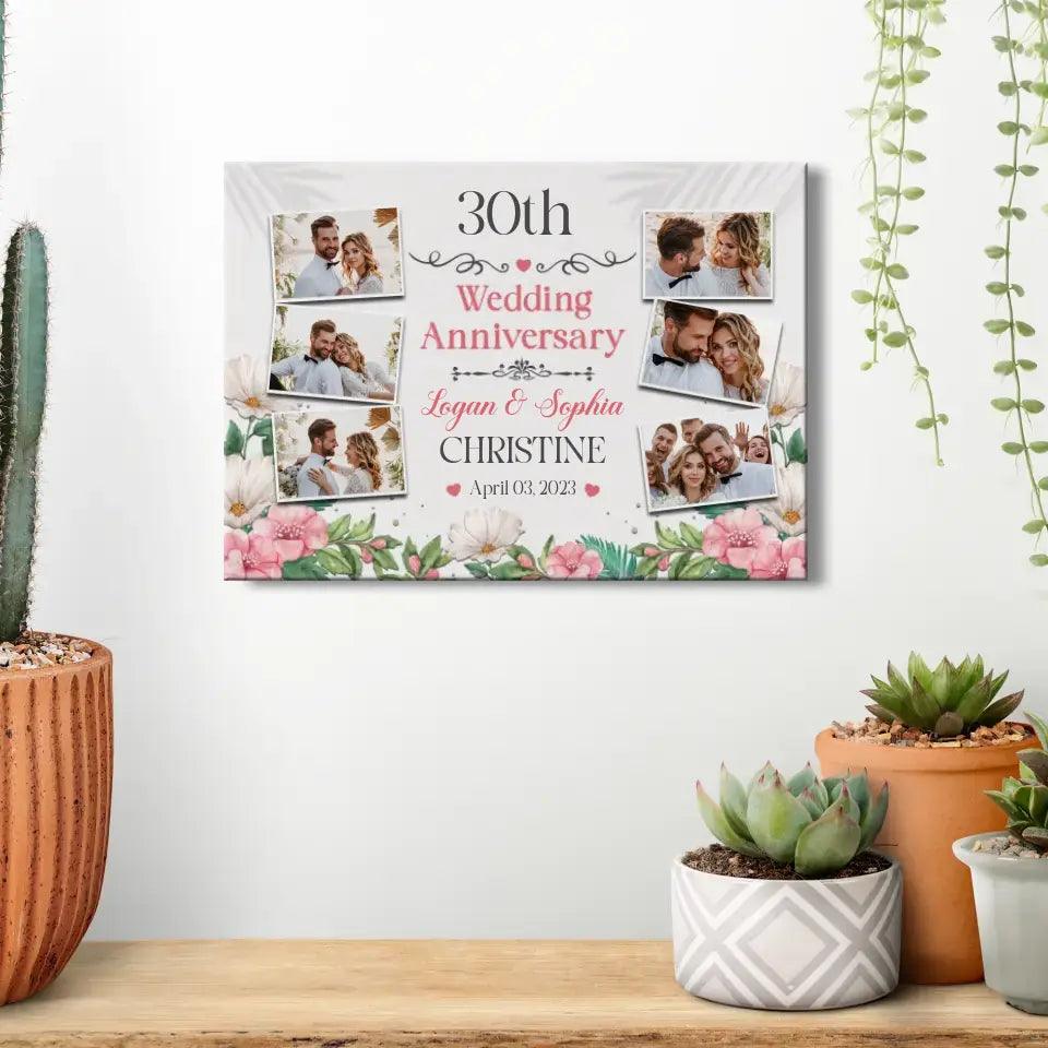 Anniversary Wedding - Personalized Gifts For Grandpa - Canvas Photo Tiles from PrintKOK costs $ 24.99