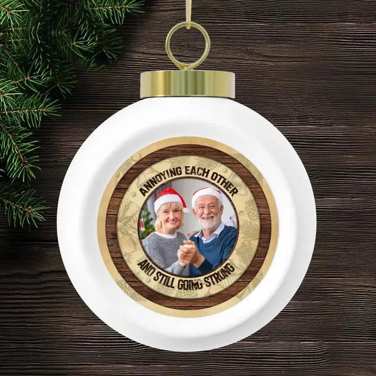 Annoying Each Other - Custom Photo - Personalized Gifts For Couples - Ceramic Ornament from PrintKOK costs $ 23.99