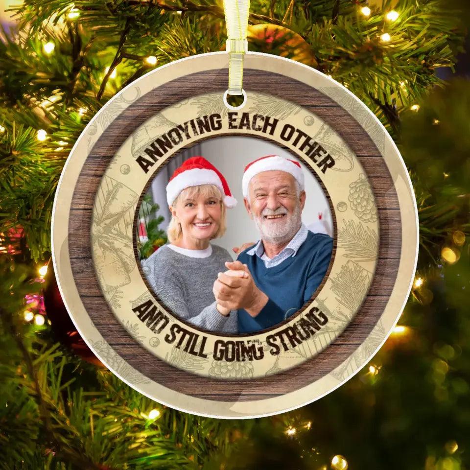 Annoying Each Other - Custom Photo - Personalized Gifts For Couples - Ceramic Ornament from PrintKOK costs $ 23.99