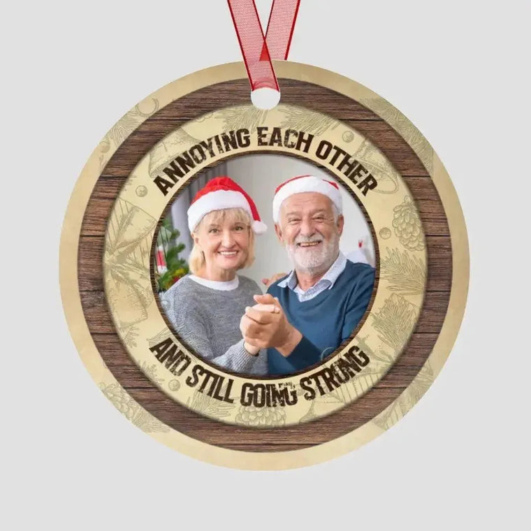 Annoying Each Other - Custom Photo - Personalized Gifts For Couples - Ceramic Ornament from PrintKOK costs $ 19.99