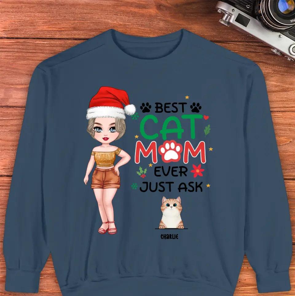 Best Cat Mom Ever - Custom Animal - Personalized Gifts For Cat Lovers - Sweater from PrintKOK costs $ 45.99