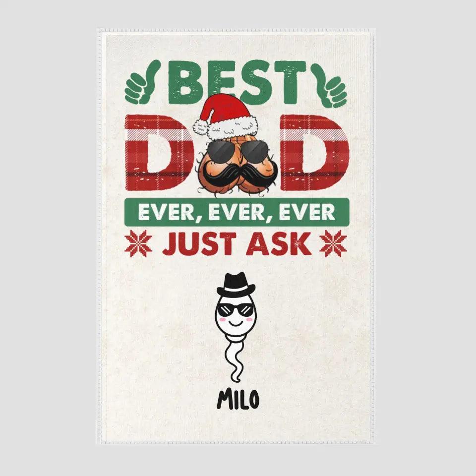 Best Dad Ever - Custom Name - Personalized Gifts For Dad - Area Rug from PrintKOK costs $ 50.99