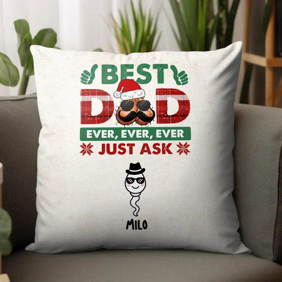 Best Dad Ever - Custom Name - Personalized Gifts For Dad - Pillow from PrintKOK costs $ 39.99