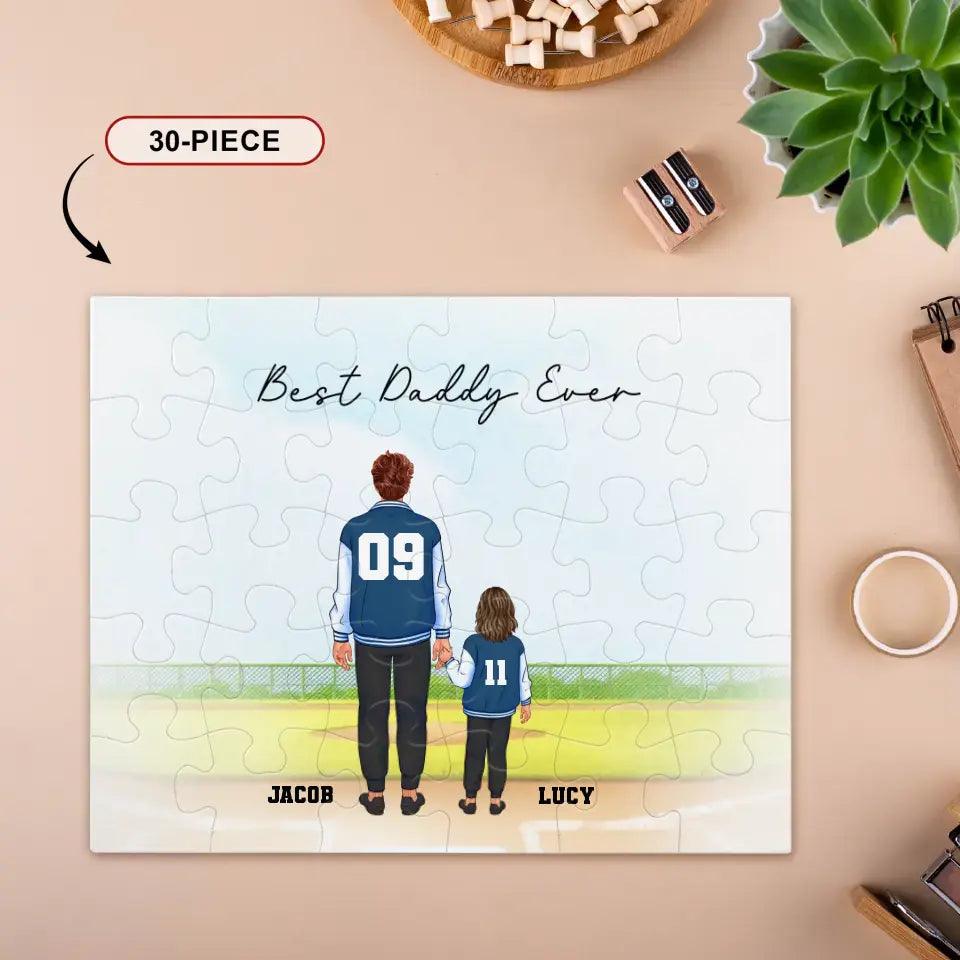 Best Daddy Ever - Custom Name - Personalized Gifts For Dad - Jigsaw Puzzle from PrintKOK costs $ 28.99