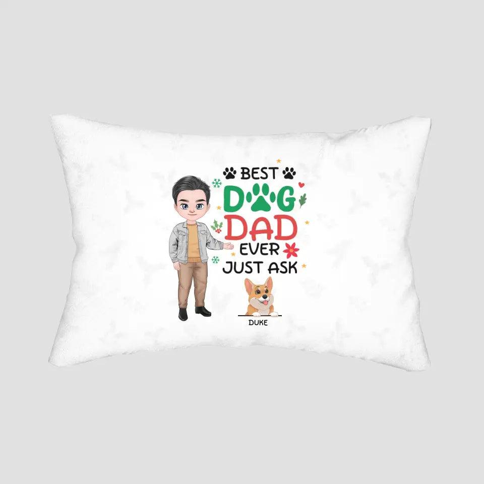 Best Dog Dad Ever - Custom Name - Personalized Gifts For Dog Lovers - Blanket from PrintKOK costs $ 35.99