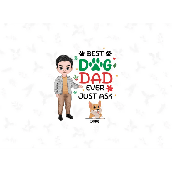 Best Dog Dad Ever - Custom Name - Personalized Gifts For Dog Lovers - Blanket from PrintKOK costs $ 47.99