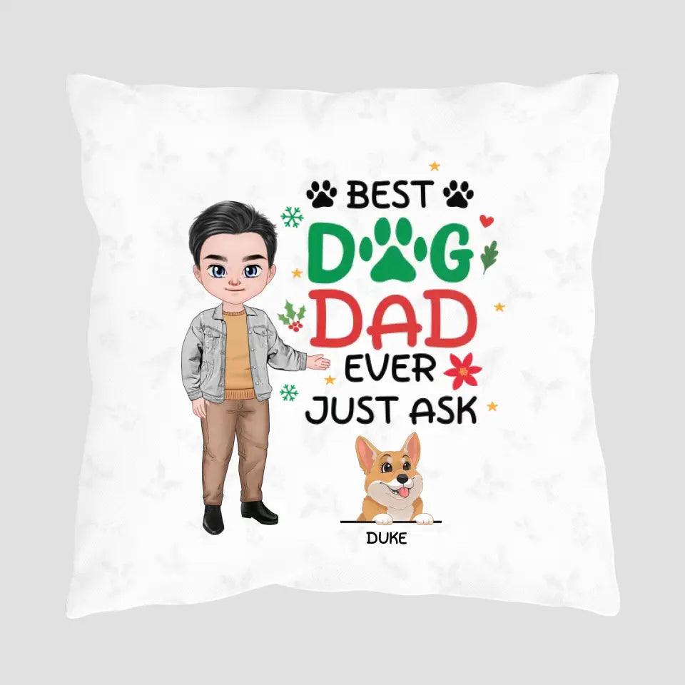 Best Dog Dad Ever - Custom Name - Personalized Gifts For Dog Lovers - Blanket from PrintKOK costs $ 38.99
