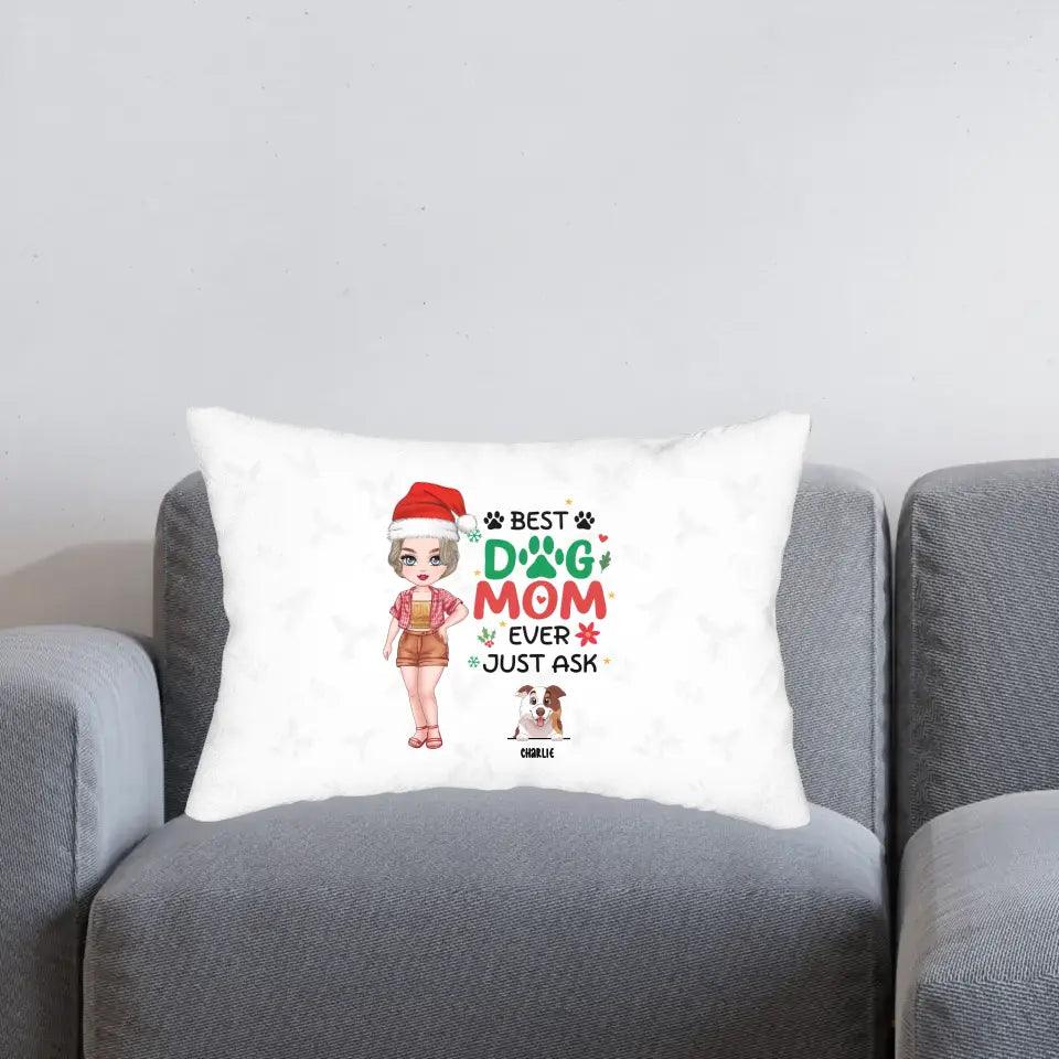 Best Dog Mom Ever - Personalized Pillow from PrintKOK costs $ 38.99