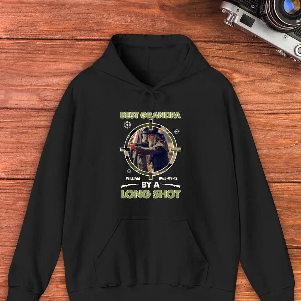 Best Grandpa By A Long Shot - Custom Photo - Personalized Gifts For Grandpa - Hoodie from PrintKOK costs $ 51.99