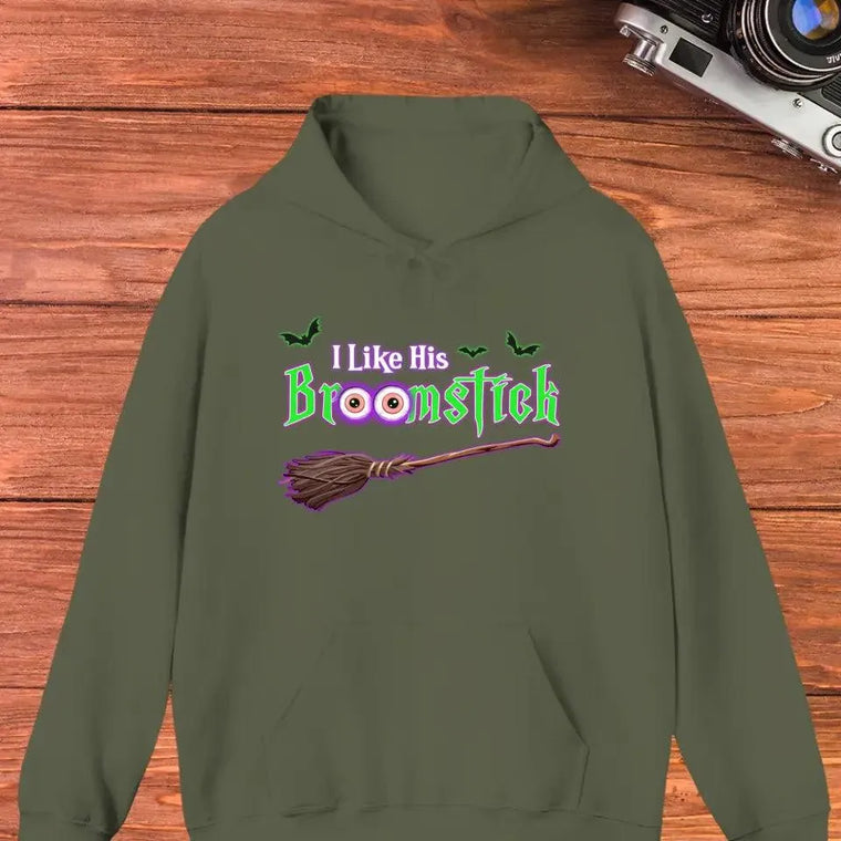 Broomstick & Pumpkins - Custom Pumpkin - Personalized Gifts For Couple - Hoodie from PrintKOK costs $ 51.99