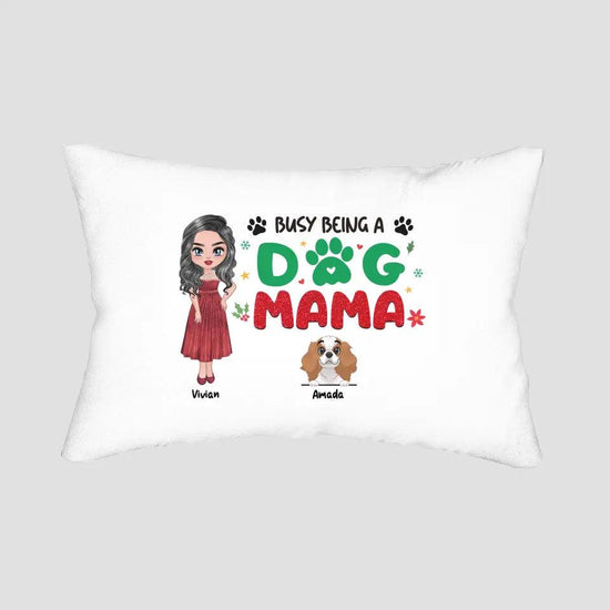Busy Being A Dog Mama - Custom Name - Personalized Gifts For Dog Lovers - Blanket from PrintKOK costs $ 35.99