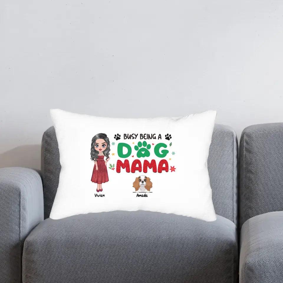 Busy Being A Dog Mama - Custom Name - Personalized Gifts For Dog Lovers - Blanket from PrintKOK costs $ 47.99