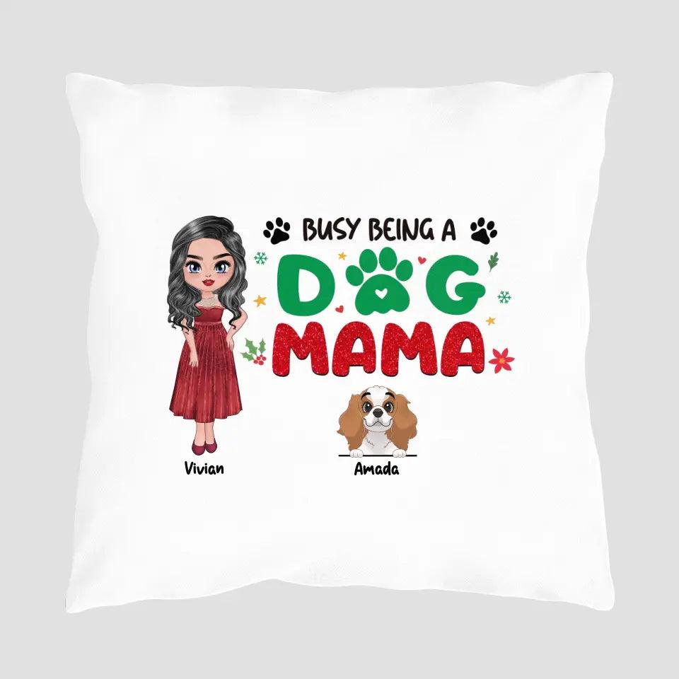 Busy Being A Dog Mama - Custom Name - Personalized Gifts For Dog Lovers - Blanket from PrintKOK costs $ 41.99