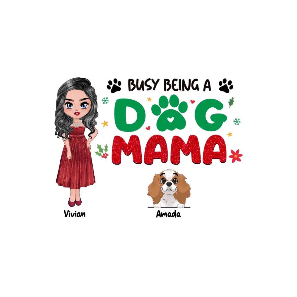 Busy Being A Dog Mama - Custom Name - Personalized Gifts For Dog Lovers - Pillow from PrintKOK costs $ 38.99