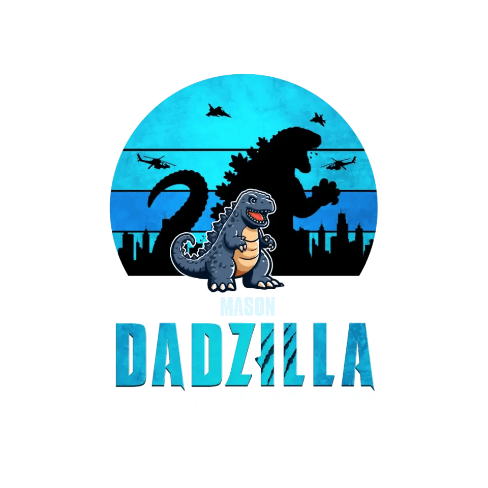 Dadzilla - Personalized Gifts For Dad - Unisex T-shirt from PrintKOK costs $ 29.99