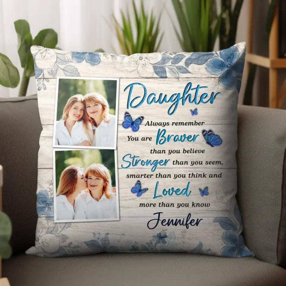 Daughter Photo Canvas - Custom Photo - 
 Personalized Gifts For Daughter - Pillow from PrintKOK costs $ 39.99