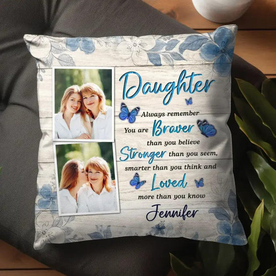 Daughter Photo Canvas - Custom Photo - 
 Personalized Gifts For Daughter - Pillow from PrintKOK costs $ 38.99