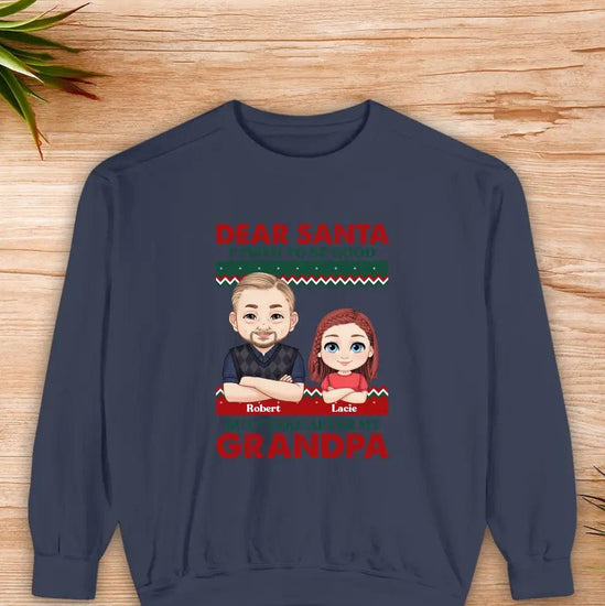 Dear Santa - Custom Quote - Personalized Gifts For Grandpa - Family Sweater from PrintKOK costs $ 48.99