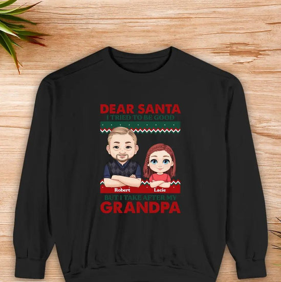Dear Santa - Custom Quote - Personalized Gifts For Grandpa - Family Sweater from PrintKOK costs $ 48.99