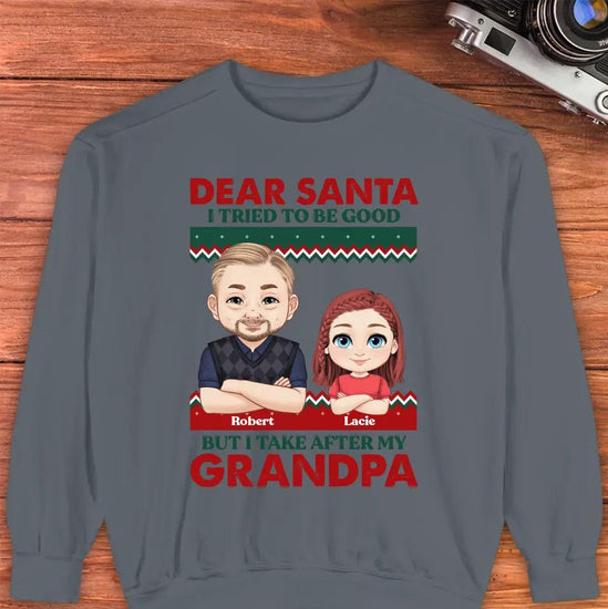Dear Santa - Custom Quote - Personalized Gifts For Grandpa - Family Sweater from PrintKOK costs $ 45.99