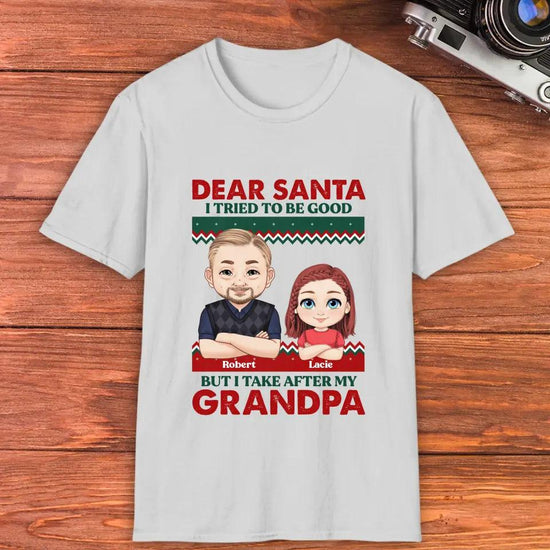 Dear Santa I Tried To Be Good - Personalized Family T-Shirt - PrintKOK 29.99