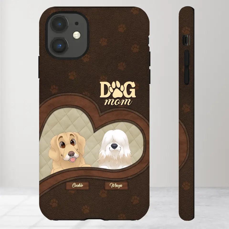 Dog Mom - Custom Name - Personalized Gifts for Dog Lovers - iPhone Tough Phone Case from PrintKOK costs $ 29.99