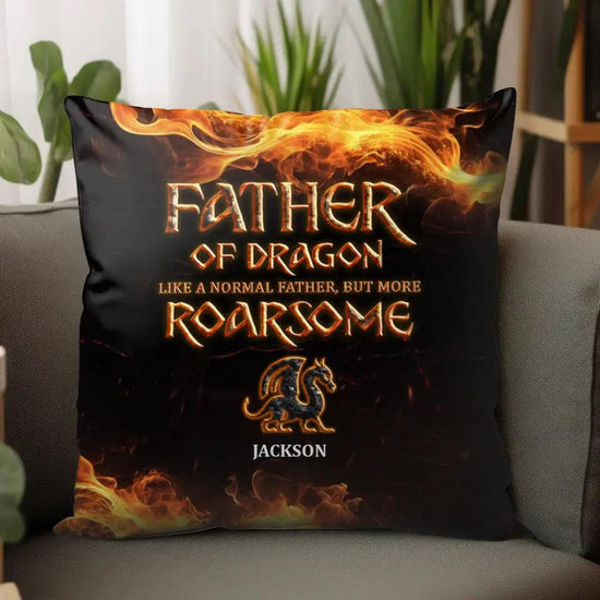 Father Of Dragons - Personalized Gifts For Dad - Pillow from PrintKOK costs $ 41.99