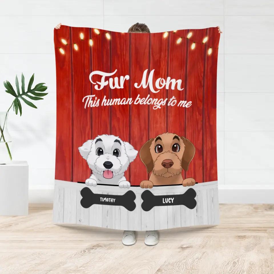 Fur Mom - Personalized Blanket from PrintKOK costs $ 47.99