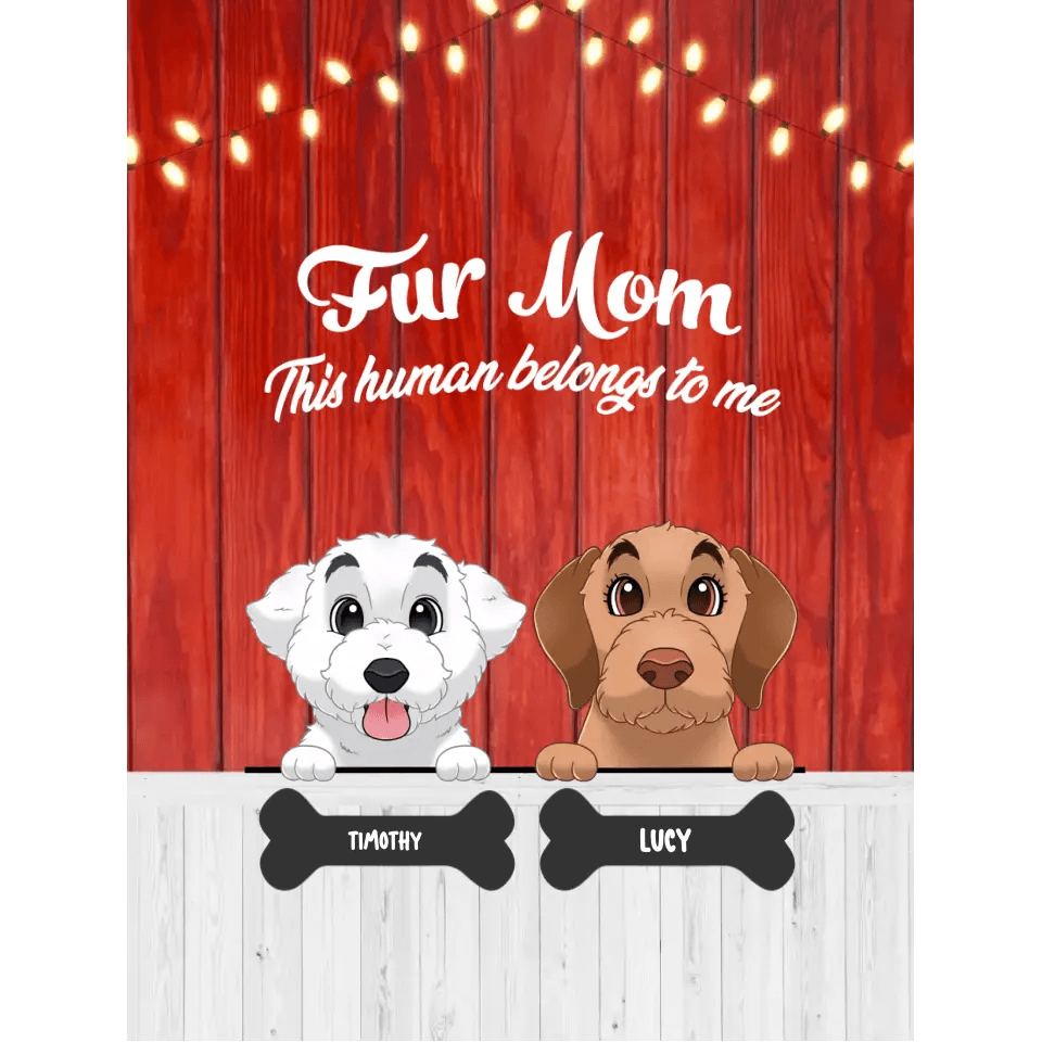 Fur Mom - Personalized Blanket from PrintKOK costs $ 47.99
