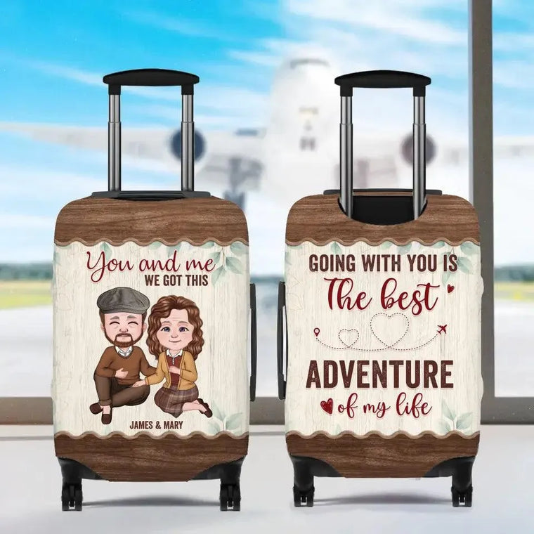 Get ready for the adventure of a lifetime! Grab your loved one, pack your personalized luggage cover, and let's create unforgettable memories together! 